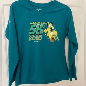 Run Disney 5k 2020 shirt, ladies medium, Pluto